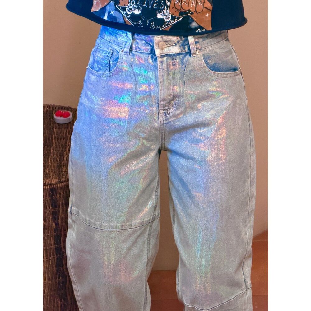 Akira rainbow chrome jeans